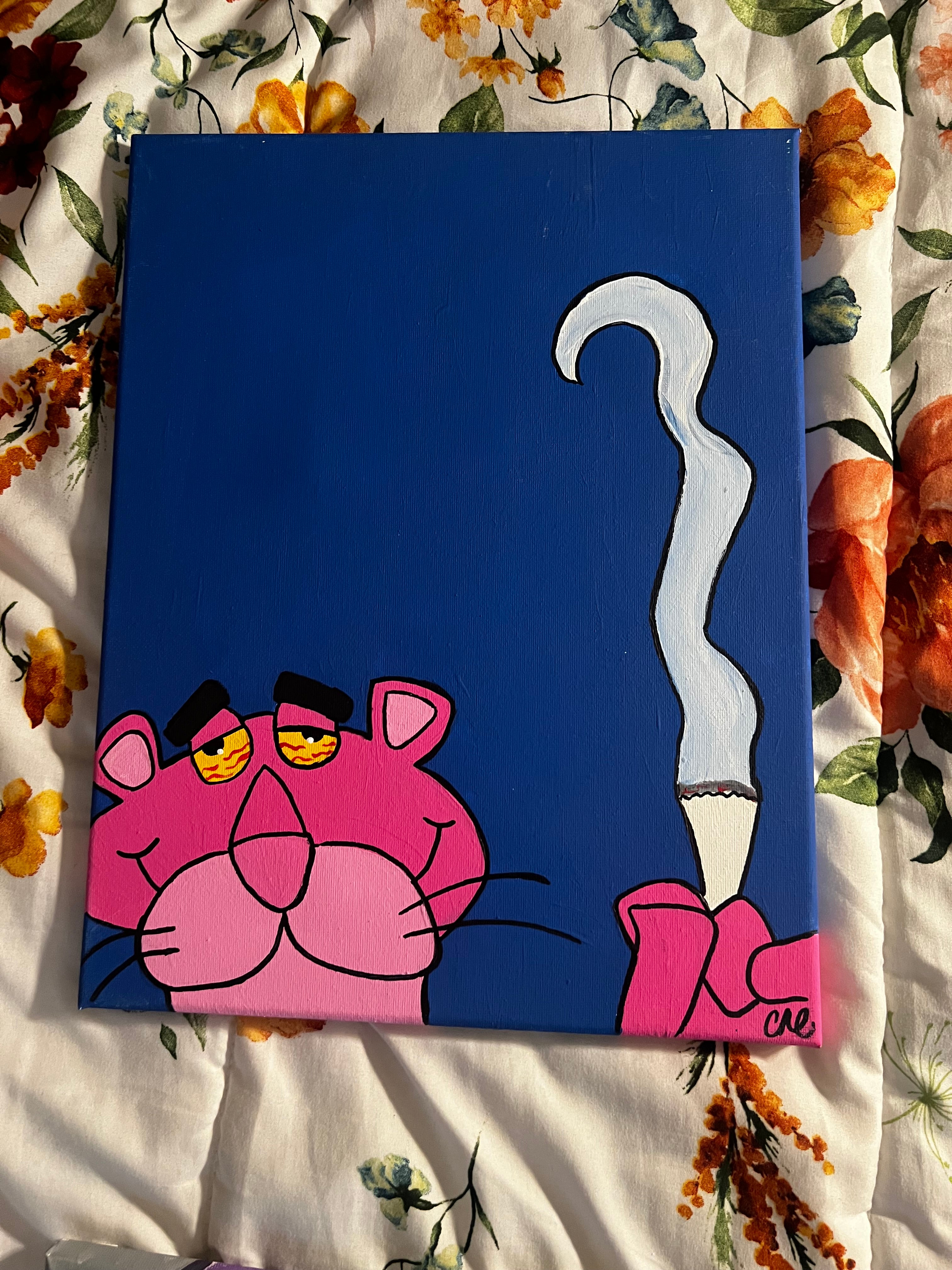 Pink panther painting